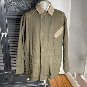 The AUSTRALIAN OUTBACK Co Men‎ Oilskin Barn Chore Coat Jacket Size M Waxed Coat